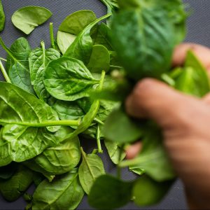Spinach, cheese, garlic